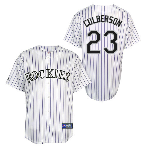 Charlie Culberson #23 Youth Baseball Jersey-Colorado Rockies Authentic Home White Cool Base MLB Jersey